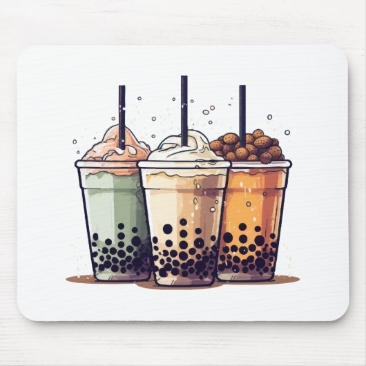 Het leven is kort, drink de boba muismat (Voorkant)