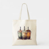 Het leven is kort, drink de boba tote bag (Achterkant)