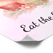 Het leven is kort. Eet het Poster Cupcake (Hoek)