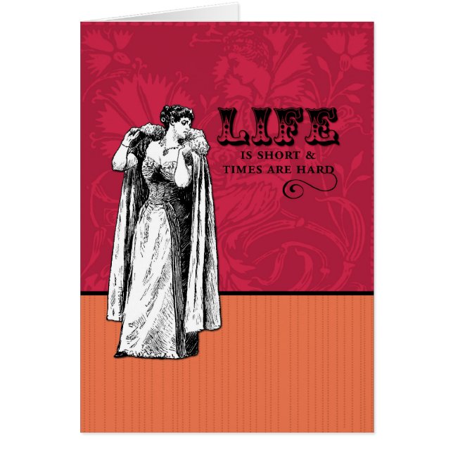 Het leven is kort en de tijden zijn hard (Voorkant)