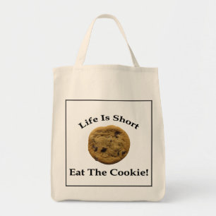 Het leven is kort eten tote bag