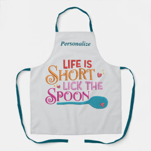 Het leven is kort geleden dat de Spoon Kitchen cit Schort