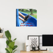 Het leven is kort. Geniet van de rit! Poster (Thuiskantoor)