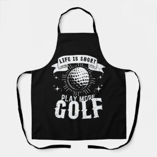 Het leven is kort. Golf meer Schort
