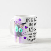 Het leven is kort koffiemok (Voorkant links)