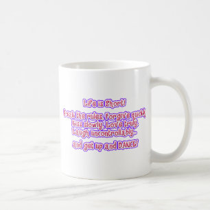 Het leven is kort koffiemok