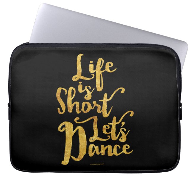 Het leven is kort. laptop sleeve (Voorkant)