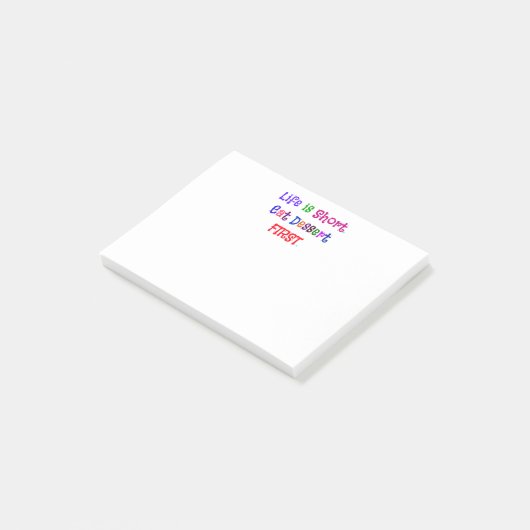 Het leven is kort... post-it® notes (Schuin)