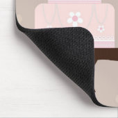 "Het leven is kort, zo eet je de mond." Muismat (Hoek)