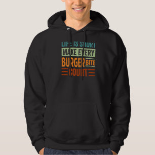 Het leven is korter dan elke bruisende graaf Sarca Hoodie