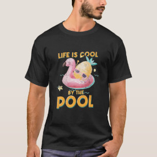 Het leven is koud in de pool Ocean Swimmer Funny T-shirt