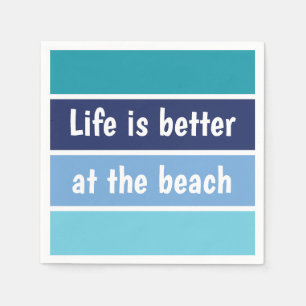 Het Leven Is Leuker Aan Het Strand Servet