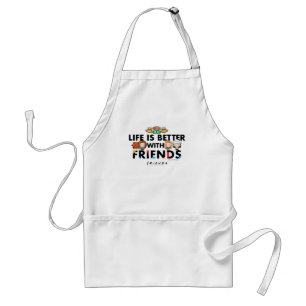 Het leven is leuker met FRIENDS™ Chibi Art Standaard Schort