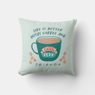 Het leven is leuker met koffie en FRIENDS™ Kussen