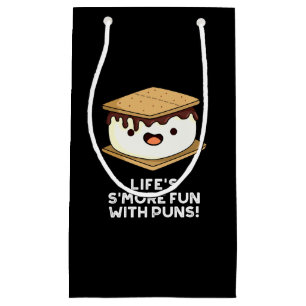 Het leven is leuker met Puns Funny Food Pun Dark B Klein Cadeauzakje