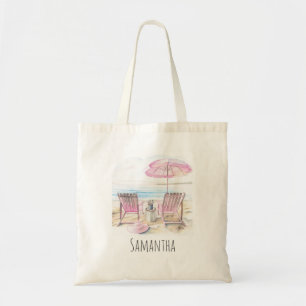 Het leven is leuker op het strand Persoonlijk Tote Bag