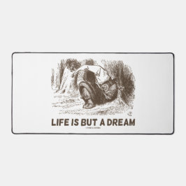 Het leven is maar een droomwonderland dat de rode  bureaumat