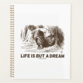 Het leven is maar een droomwonderland dat de rode  planner (Voorkant)