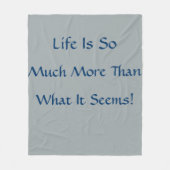 Het leven is meer fleece deken (Voorkant)