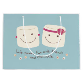 Het leven is meer Fun Marshmallow Friends Gift Bag Large Cadeauzakje