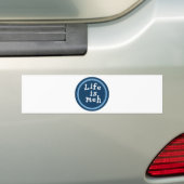 Het leven is Meh Bumpersticker (Op auto)