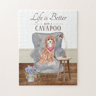 Het leven is met een Cavapoo Legpuzzel