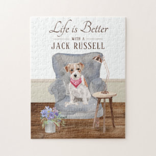 Het leven is met een Jack Russell Legpuzzel