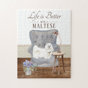 Het leven is met een Maltese puzzel