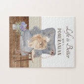 Het leven is met een POMERANSE puzzel (Horizontaal)