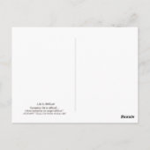 Het leven is moeilijk briefkaart (Achterkant)