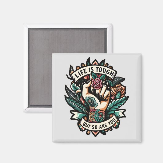 Het leven is moeilijk, dus jij ook. magneet (Voorkant / Achterkant)