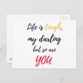 Het leven is moeilijk, schat briefkaart (Voorkant / Achterkant)