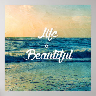 Het leven is mooi poster