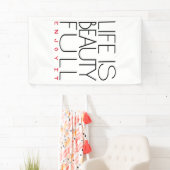 Het leven is mooi spandoek (Insitu)
