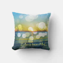 Het leven is mooi strand zonsopgang kussen