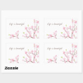 Het leven is mooie Cherry Blossoms Sticker (Vel)