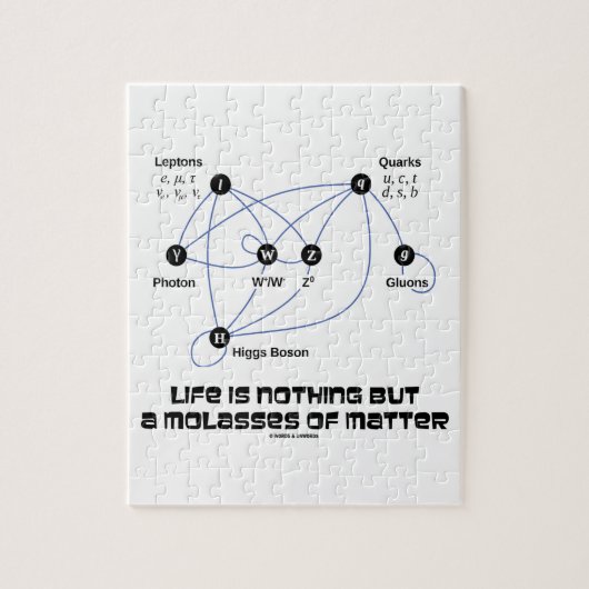 Het leven is niets anders dan een soort materie fy legpuzzel (Verticaal)