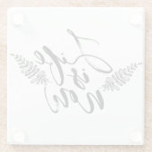 Het leven is nu glazen onderzetter (Achterkant)