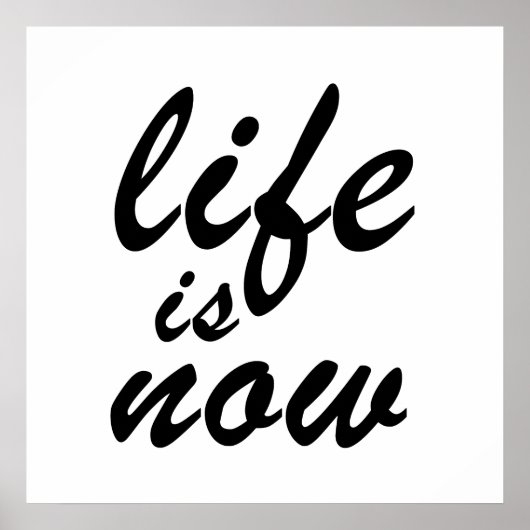 Het leven is nu poster (Voorkant)