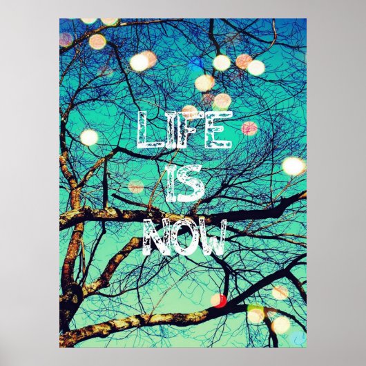 Het leven is nu Poster (Voorkant)