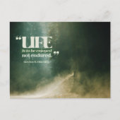 Het leven is om te genieten briefkaart (Voorkant)