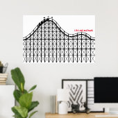 Het leven is op en neer Poster (Thuiskantoor)