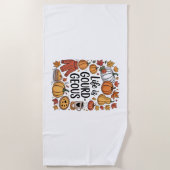 Het leven is pompoen-Herfst Strandlaken (Voorkant)