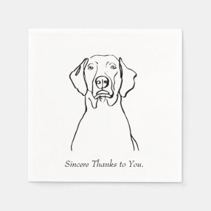 Het leven is positief met een Weim Servet