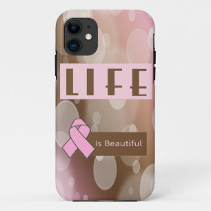Het leven is prachtig, borstkankeroverlevende iPhone 11 hoesje
