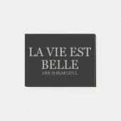 Het leven is prachtig - licht post-it® notes (Voorkant)