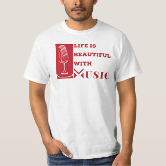 Het leven is prachtig met muziek T-Shirt