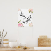 Het leven is prachtig poster (Keuken)
