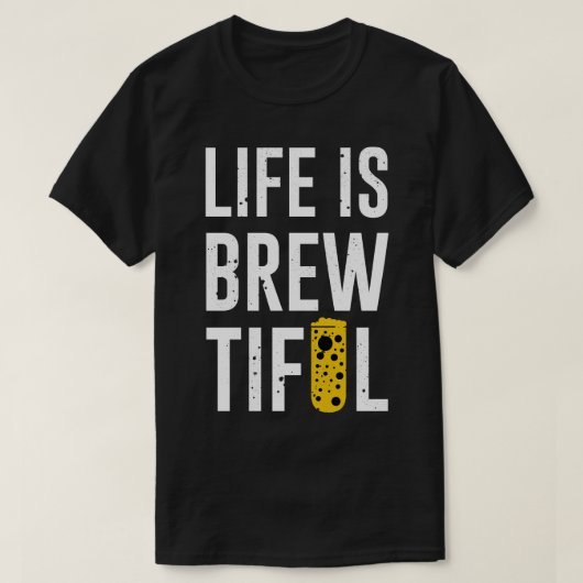 Het leven is prachtig t-shirt (Design voorkant)