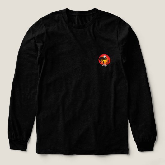 Het leven is prachtige Sunset Art Tri-Blend Shirt (Voorkant)